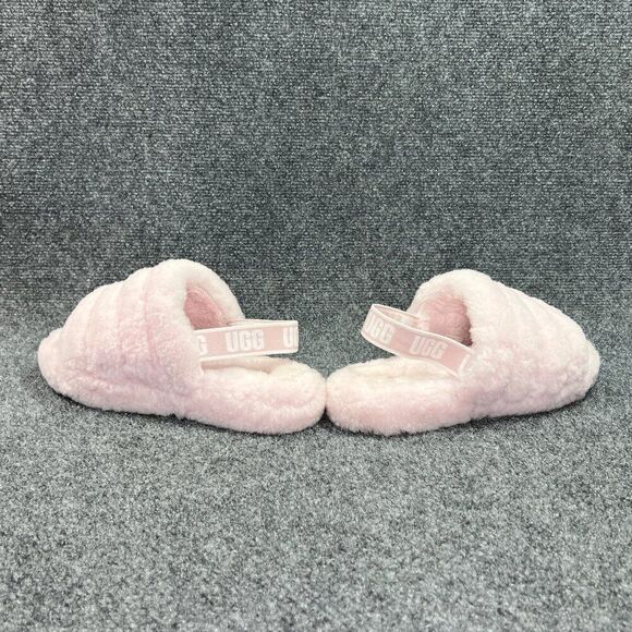 UGG Fluff Yeah Slide Sandals Girl's Size 6 Pink Comfy Slipper Sandals - Picture 6 of 10